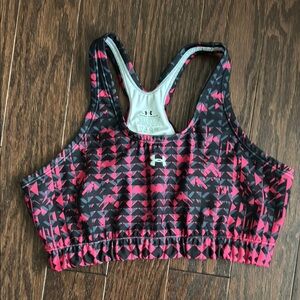 Under Armour Women's Pink and Black Swim Top